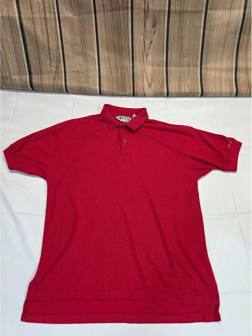Levi's Red Polo Shirt, Size Small, Cotton-Polyester Blend